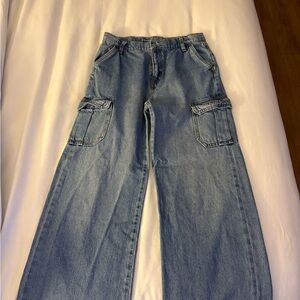 Old Navy Kids Light Blue Wide Leg Jeans